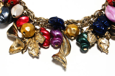 1950's Colorful Charm Bracelet by 1950's - Vintage Meet Modern Vintage Jewelry - Chicago, Illinois - #oldhollywoodglamour #vintagemeetmodern #designervintage #jewelrybox #antiquejewelry #vintagejewelry