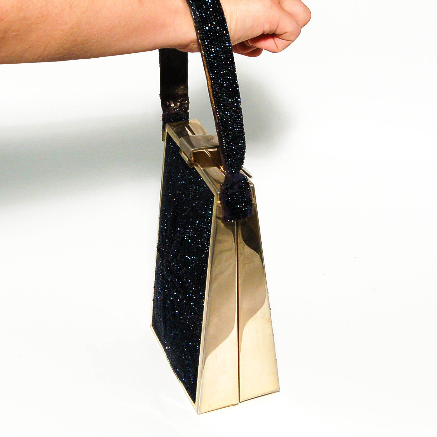 Carnival Glass Beaded Handbag with Floral Detail by Tyrolean New York by Tyrolean New York - Vintage Meet Modern Vintage Jewelry - Chicago, Illinois - #oldhollywoodglamour #vintagemeetmodern #designervintage #jewelrybox #antiquejewelry #vintagejewelry