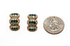 Ciner Emerald Green Brilliant Sparkling Rhinestone Earrings Gold Tone Clip by Ciner - Vintage Meet Modern Vintage Jewelry - Chicago, Illinois - #oldhollywoodglamour #vintagemeetmodern #designervintage #jewelrybox #antiquejewelry #vintagejewelry