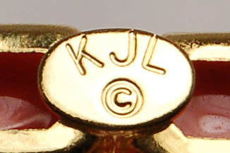 1970's Coral and Black Statement Necklace with Rhinestones by KJL by KJL - Vintage Meet Modern Vintage Jewelry - Chicago, Illinois - #oldhollywoodglamour #vintagemeetmodern #designervintage #jewelrybox #antiquejewelry #vintagejewelry