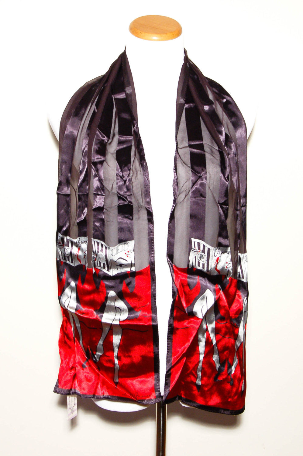 Scarf with Fashion Magazine Design by Lulu Guiness by Lulu Guiness - Vintage Meet Modern Vintage Jewelry - Chicago, Illinois - #oldhollywoodglamour #vintagemeetmodern #designervintage #jewelrybox #antiquejewelry #vintagejewelry