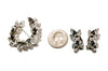 1950's Brooch and Earrings Set with Black Rhinestones by Sherman by Sherman - Vintage Meet Modern Vintage Jewelry - Chicago, Illinois - #oldhollywoodglamour #vintagemeetmodern #designervintage #jewelrybox #antiquejewelry #vintagejewelry