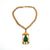 1960's Reversible Faux Jade Carved Buddha Necklace