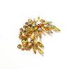1960's Spray Style Colorful Rhinestone Brooch by 1960s Vintage - Vintage Meet Modern Vintage Jewelry - Chicago, Illinois - #oldhollywoodglamour #vintagemeetmodern #designervintage #jewelrybox #antiquejewelry #vintagejewelry
