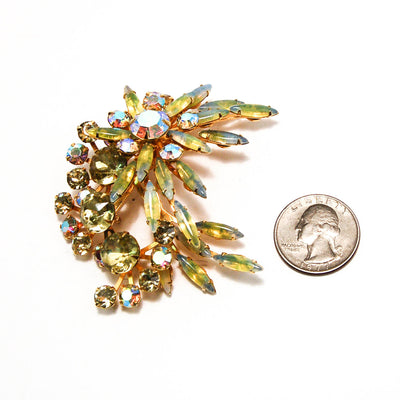 1960's Spray Style Colorful Rhinestone Brooch by 1960s Vintage - Vintage Meet Modern Vintage Jewelry - Chicago, Illinois - #oldhollywoodglamour #vintagemeetmodern #designervintage #jewelrybox #antiquejewelry #vintagejewelry