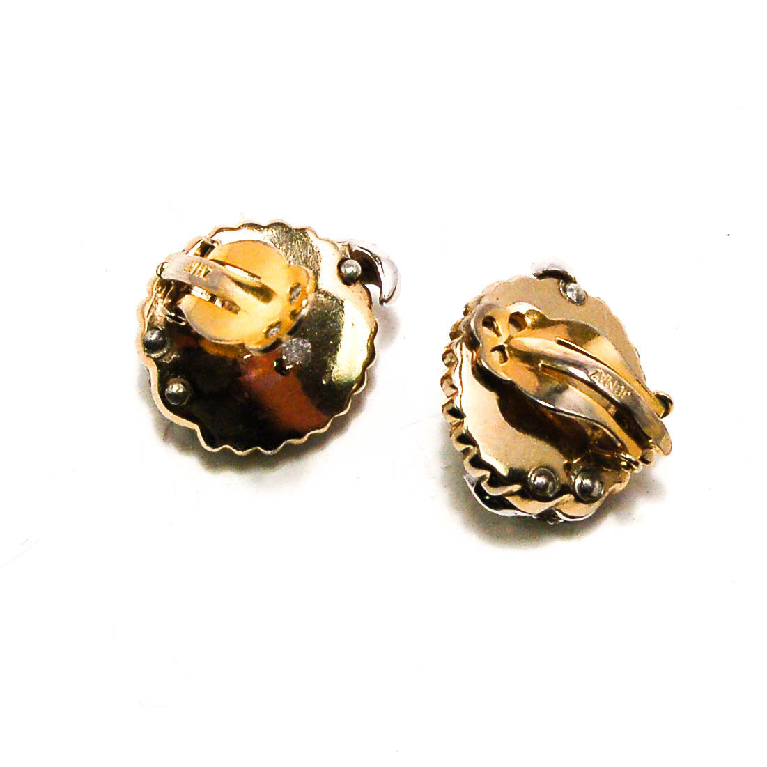 1940's Paste Rhinestone and Floating Pearl Earrings by Jomaz Joseph Mazer by Jomaz Joseph Mazer - Vintage Meet Modern Vintage Jewelry - Chicago, Illinois - #oldhollywoodglamour #vintagemeetmodern #designervintage #jewelrybox #antiquejewelry #vintagejewelry