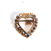 1980's Petite Heart Brooch with Rhinestone Details by 1980s - Vintage Meet Modern Vintage Jewelry - Chicago, Illinois - #oldhollywoodglamour #vintagemeetmodern #designervintage #jewelrybox #antiquejewelry #vintagejewelry