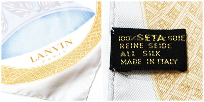 Silk Scarf with Millinery Scene by Lanvin Paris by Lavin Paris - Vintage Meet Modern Vintage Jewelry - Chicago, Illinois - #oldhollywoodglamour #vintagemeetmodern #designervintage #jewelrybox #antiquejewelry #vintagejewelry