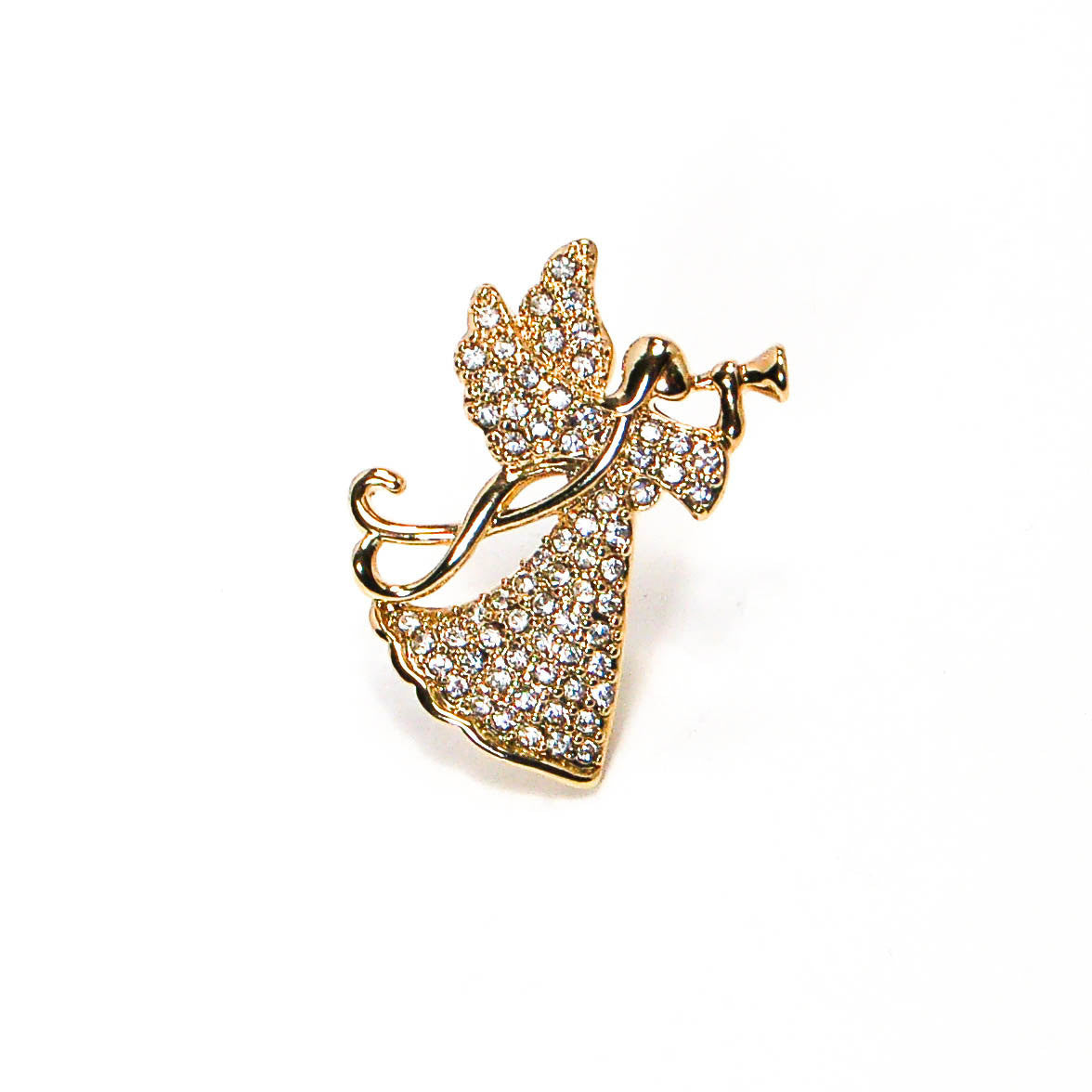Rhinestone Angel Brooch by Monet by Monet - Vintage Meet Modern Vintage Jewelry - Chicago, Illinois - #oldhollywoodglamour #vintagemeetmodern #designervintage #jewelrybox #antiquejewelry #vintagejewelry