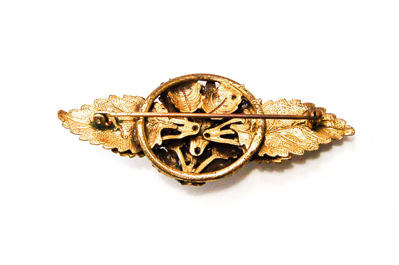 1930's Art Nouveau Leaf Brooch by 1930's - Vintage Meet Modern Vintage Jewelry - Chicago, Illinois - #oldhollywoodglamour #vintagemeetmodern #designervintage #jewelrybox #antiquejewelry #vintagejewelry