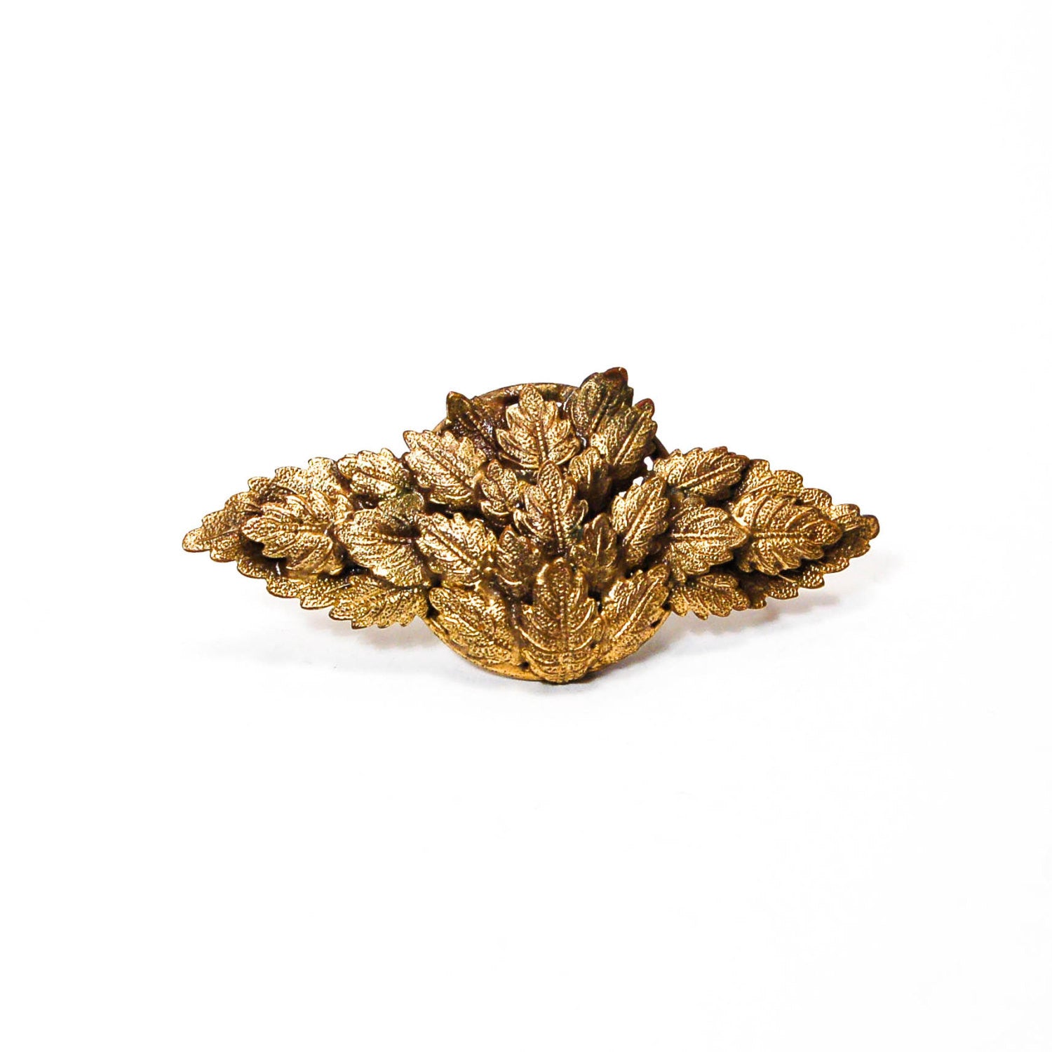 1930's Art Nouveau Leaf Brooch by 1930's - Vintage Meet Modern Vintage Jewelry - Chicago, Illinois - #oldhollywoodglamour #vintagemeetmodern #designervintage #jewelrybox #antiquejewelry #vintagejewelry