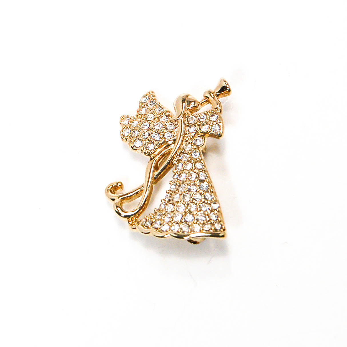 Rhinestone Angel Brooch by Monet by Monet - Vintage Meet Modern Vintage Jewelry - Chicago, Illinois - #oldhollywoodglamour #vintagemeetmodern #designervintage #jewelrybox #antiquejewelry #vintagejewelry