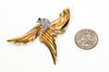 1960's Gold Rising Phoenix Brooch with Rhinestones by 1960s Vintage - Vintage Meet Modern Vintage Jewelry - Chicago, Illinois - #oldhollywoodglamour #vintagemeetmodern #designervintage #jewelrybox #antiquejewelry #vintagejewelry