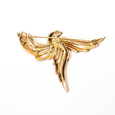 1960's Gold Rising Phoenix Brooch with Rhinestones by 1960s Vintage - Vintage Meet Modern Vintage Jewelry - Chicago, Illinois - #oldhollywoodglamour #vintagemeetmodern #designervintage #jewelrybox #antiquejewelry #vintagejewelry