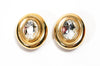 Large Oval Rhinestone Earrings by Givenchy by Givenchy - Vintage Meet Modern Vintage Jewelry - Chicago, Illinois - #oldhollywoodglamour #vintagemeetmodern #designervintage #jewelrybox #antiquejewelry #vintagejewelry