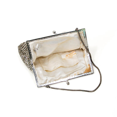 Silver Tone Rhinestone Covered Evening Bag by Walborg by Walborg - Vintage Meet Modern Vintage Jewelry - Chicago, Illinois - #oldhollywoodglamour #vintagemeetmodern #designervintage #jewelrybox #antiquejewelry #vintagejewelry