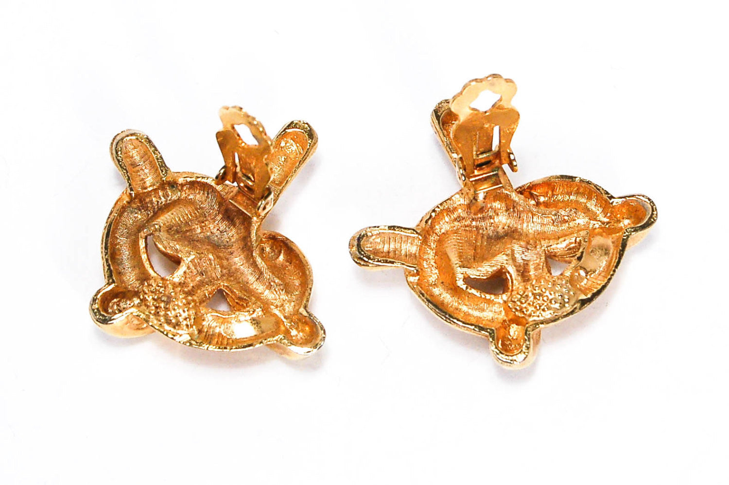 1980s Gold Knot Earrings by 1980s - Vintage Meet Modern Vintage Jewelry - Chicago, Illinois - #oldhollywoodglamour #vintagemeetmodern #designervintage #jewelrybox #antiquejewelry #vintagejewelry