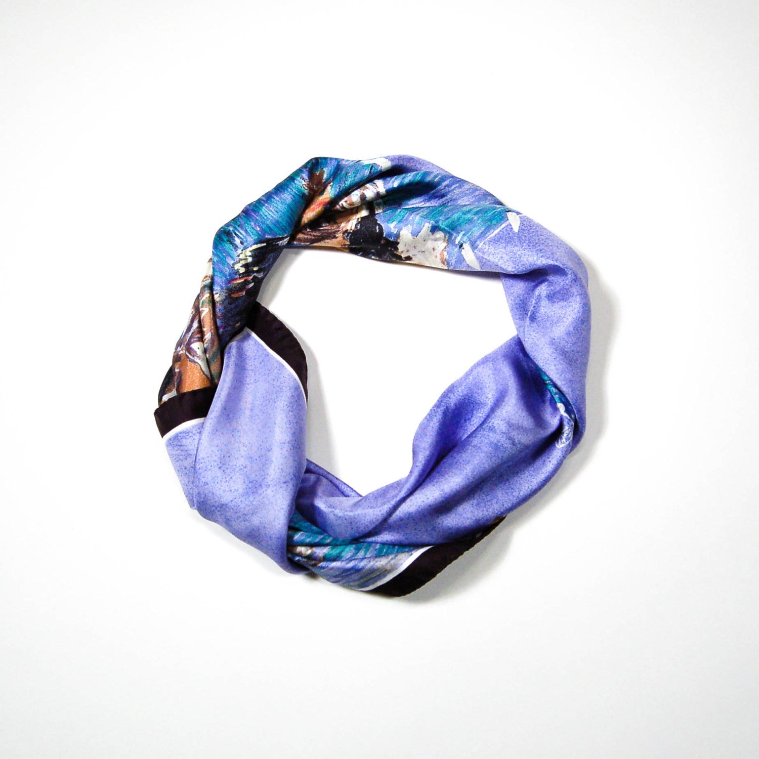 Sunday at Sea Guy Buffet Silk Scarf Museum Replica Fine Art Collector Blue Purple Black by Silk Scarf - Vintage Meet Modern Vintage Jewelry - Chicago, Illinois - #oldhollywoodglamour #vintagemeetmodern #designervintage #jewelrybox #antiquejewelry #vintagejewelry