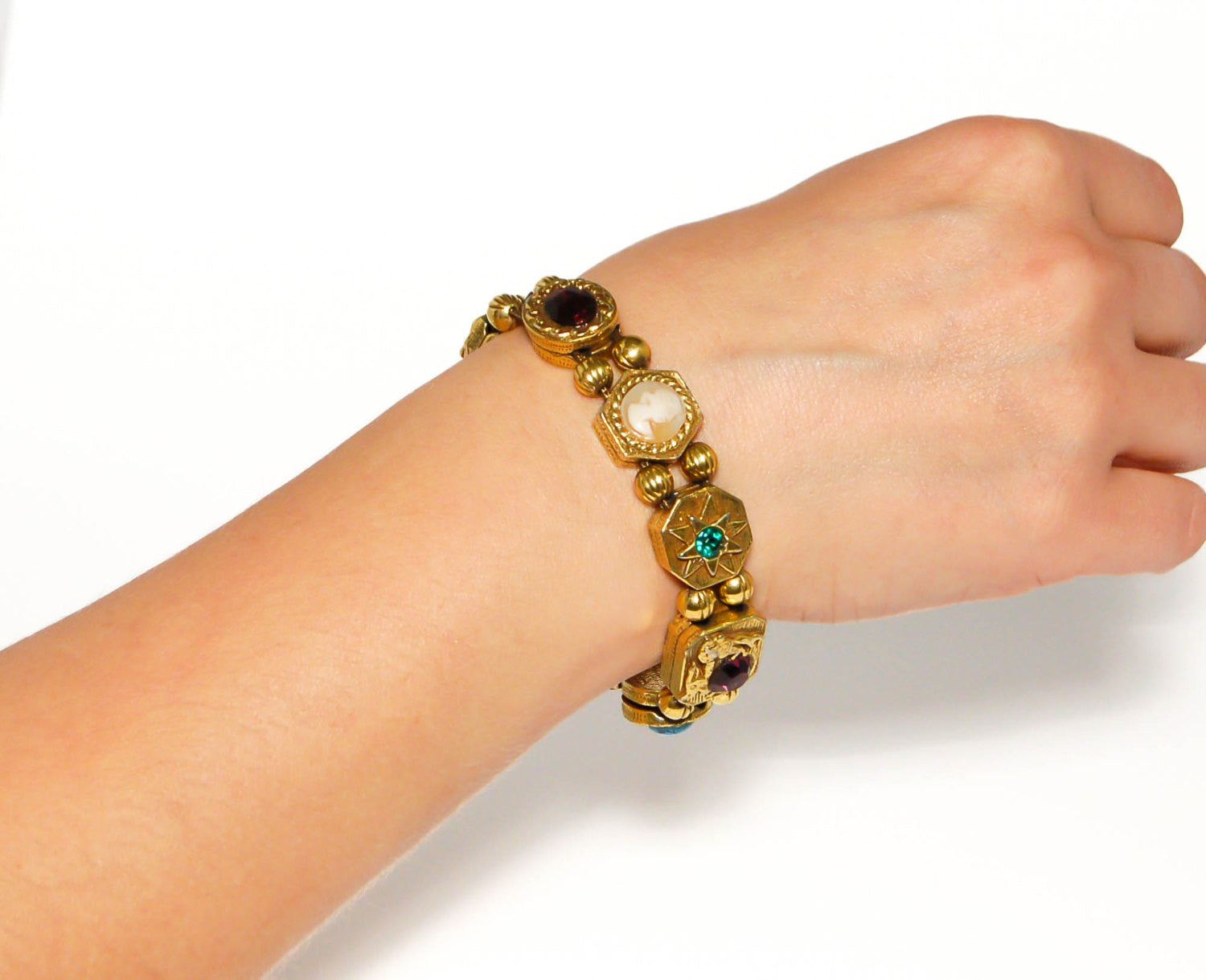 Victorian Slide Bracelet by Goldette by Goldette - Vintage Meet Modern Vintage Jewelry - Chicago, Illinois - #oldhollywoodglamour #vintagemeetmodern #designervintage #jewelrybox #antiquejewelry #vintagejewelry