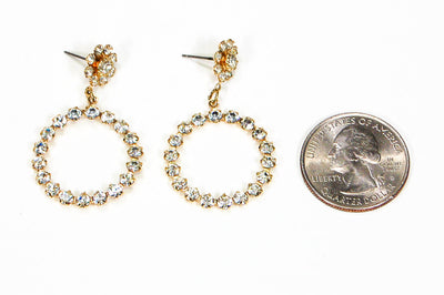 Rhinestone Door Knocker Earrings by Swarovski by Swarovski - Vintage Meet Modern Vintage Jewelry - Chicago, Illinois - #oldhollywoodglamour #vintagemeetmodern #designervintage #jewelrybox #antiquejewelry #vintagejewelry
