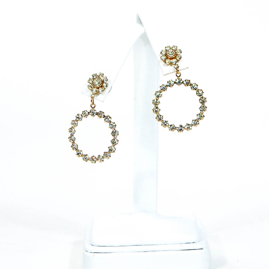 Rhinestone Door Knocker Earrings by Swarovski by Swarovski - Vintage Meet Modern Vintage Jewelry - Chicago, Illinois - #oldhollywoodglamour #vintagemeetmodern #designervintage #jewelrybox #antiquejewelry #vintagejewelry