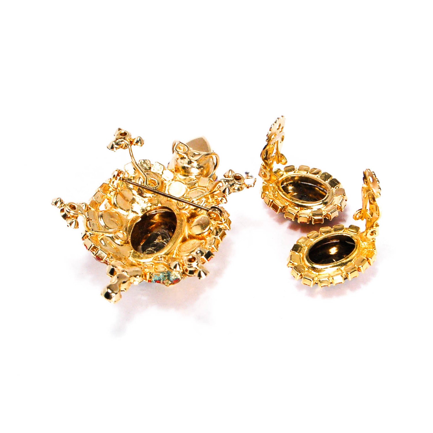 Juliana Amber Rhinestone Turtle Brooch - Brooch Only by Juliana D & E - Vintage Meet Modern Vintage Jewelry - Chicago, Illinois - #oldhollywoodglamour #vintagemeetmodern #designervintage #jewelrybox #antiquejewelry #vintagejewelry