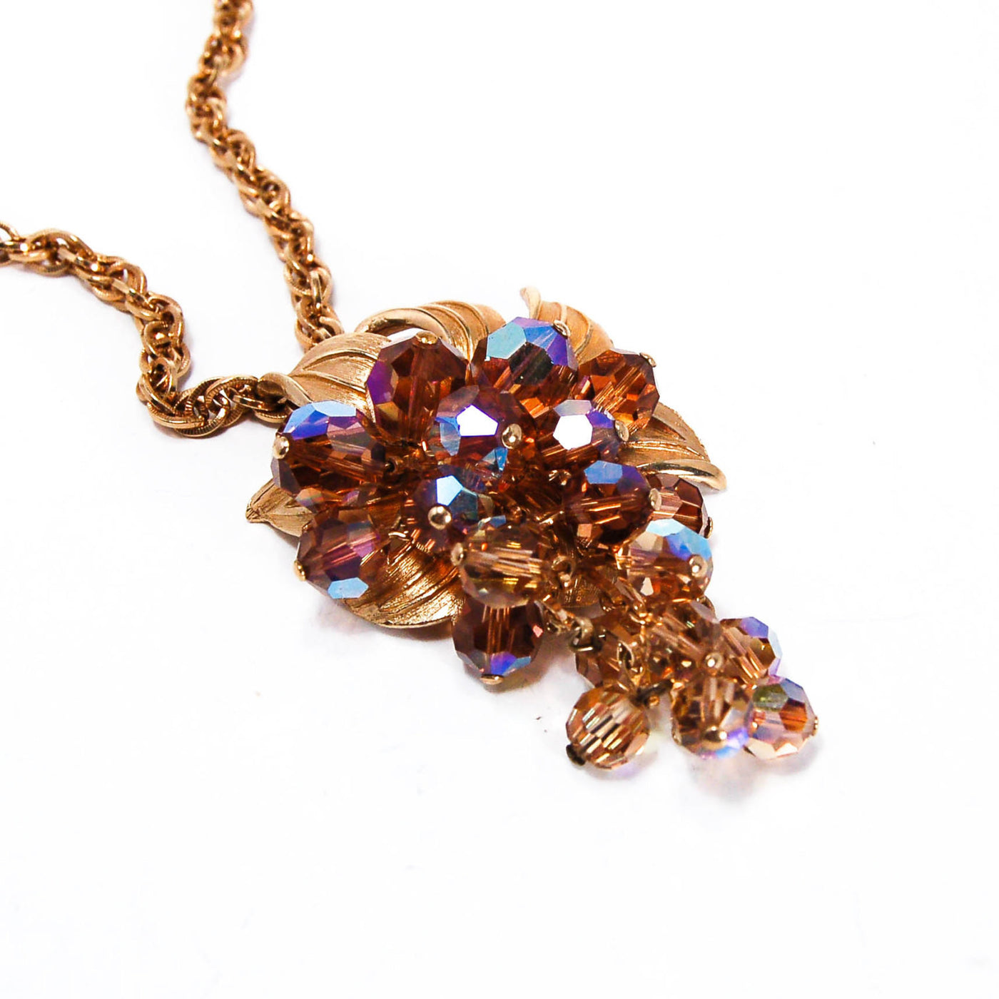 1950's Champagne Grapes Necklace