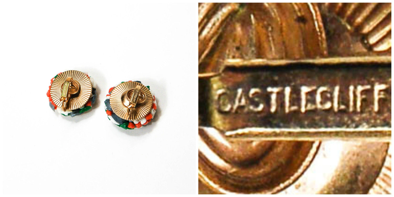 Colorful Glass Bead Necklace and Earrings Set by Castlecliff by Castlecliff - Vintage Meet Modern Vintage Jewelry - Chicago, Illinois - #oldhollywoodglamour #vintagemeetmodern #designervintage #jewelrybox #antiquejewelry #vintagejewelry