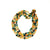 1940's Green and Gold Torsade Bead Necklace