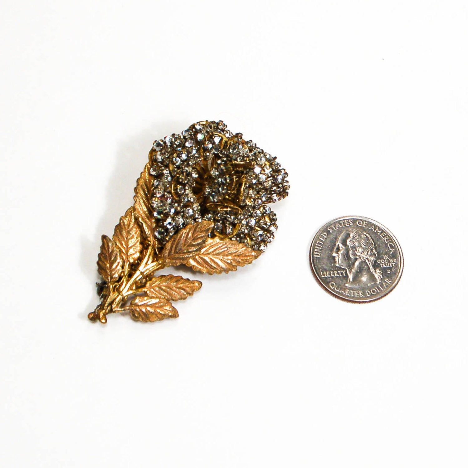 Rhinestone Flower Brooch by Josef Morten by Josef Morten - Vintage Meet Modern Vintage Jewelry - Chicago, Illinois - #oldhollywoodglamour #vintagemeetmodern #designervintage #jewelrybox #antiquejewelry #vintagejewelry