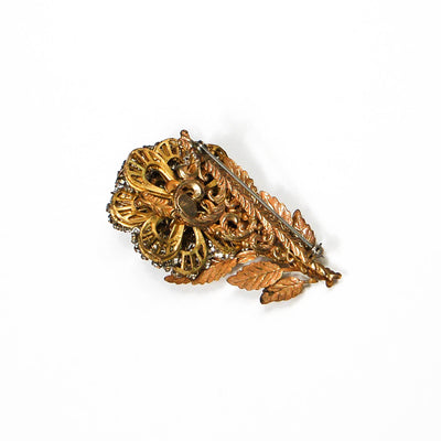 Rhinestone Flower Brooch by Josef Morten by Josef Morten - Vintage Meet Modern Vintage Jewelry - Chicago, Illinois - #oldhollywoodglamour #vintagemeetmodern #designervintage #jewelrybox #antiquejewelry #vintagejewelry