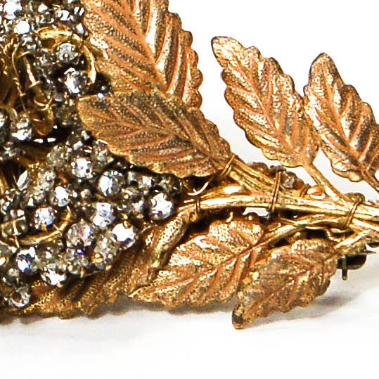 Rhinestone Flower Brooch by Josef Morten by Josef Morten - Vintage Meet Modern Vintage Jewelry - Chicago, Illinois - #oldhollywoodglamour #vintagemeetmodern #designervintage #jewelrybox #antiquejewelry #vintagejewelry