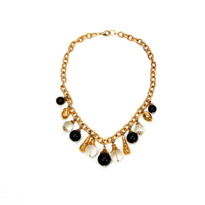 1970's Gold and Black Statement Bubble Necklace by 1970's - Vintage Meet Modern Vintage Jewelry - Chicago, Illinois - #oldhollywoodglamour #vintagemeetmodern #designervintage #jewelrybox #antiquejewelry #vintagejewelry