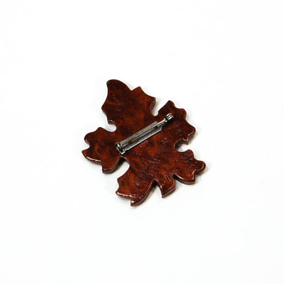 1970's Wood Oak Leaf Brooch by 1970's - Vintage Meet Modern Vintage Jewelry - Chicago, Illinois - #oldhollywoodglamour #vintagemeetmodern #designervintage #jewelrybox #antiquejewelry #vintagejewelry