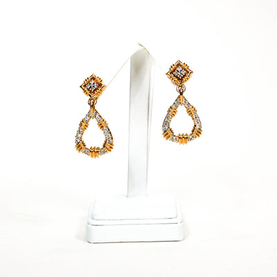 Door Knocker Style Rhinestone Earrings by Panetta by Panetta - Vintage Meet Modern Vintage Jewelry - Chicago, Illinois - #oldhollywoodglamour #vintagemeetmodern #designervintage #jewelrybox #antiquejewelry #vintagejewelry