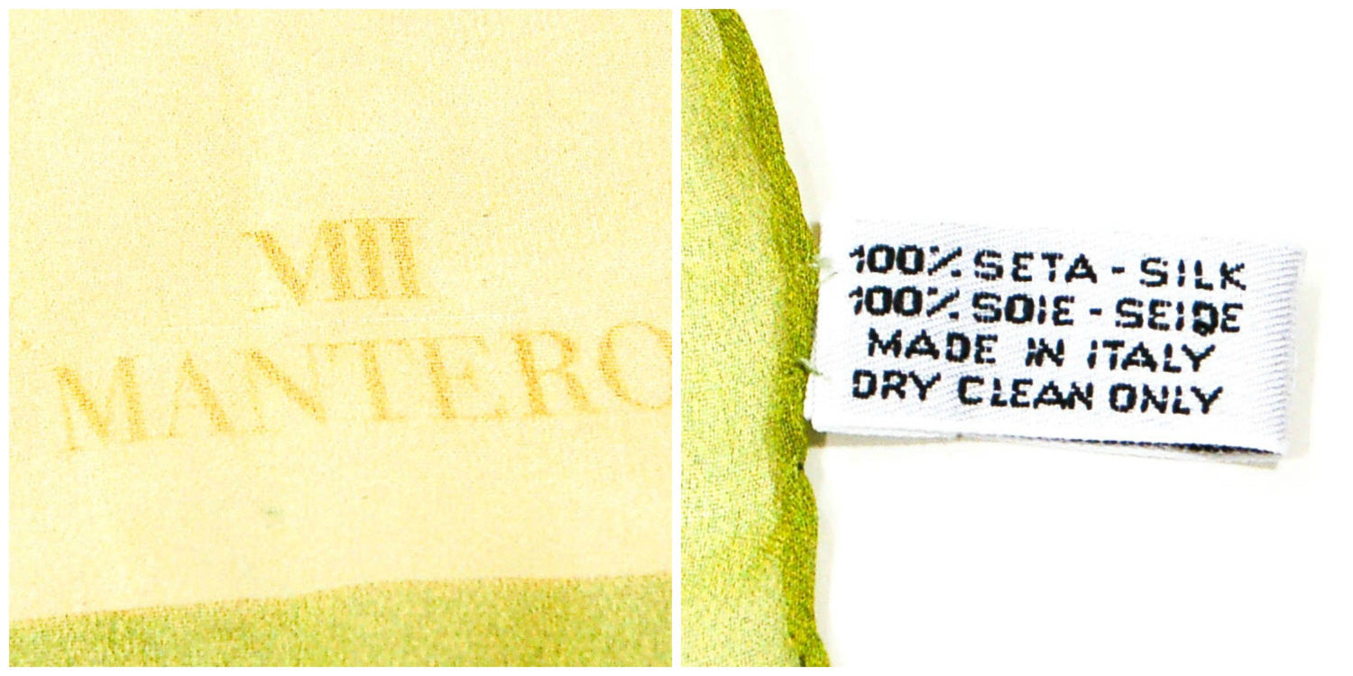 Yellow Floral Spring Silk Scarf by Mantero by Mantero - Vintage Meet Modern Vintage Jewelry - Chicago, Illinois - #oldhollywoodglamour #vintagemeetmodern #designervintage #jewelrybox #antiquejewelry #vintagejewelry