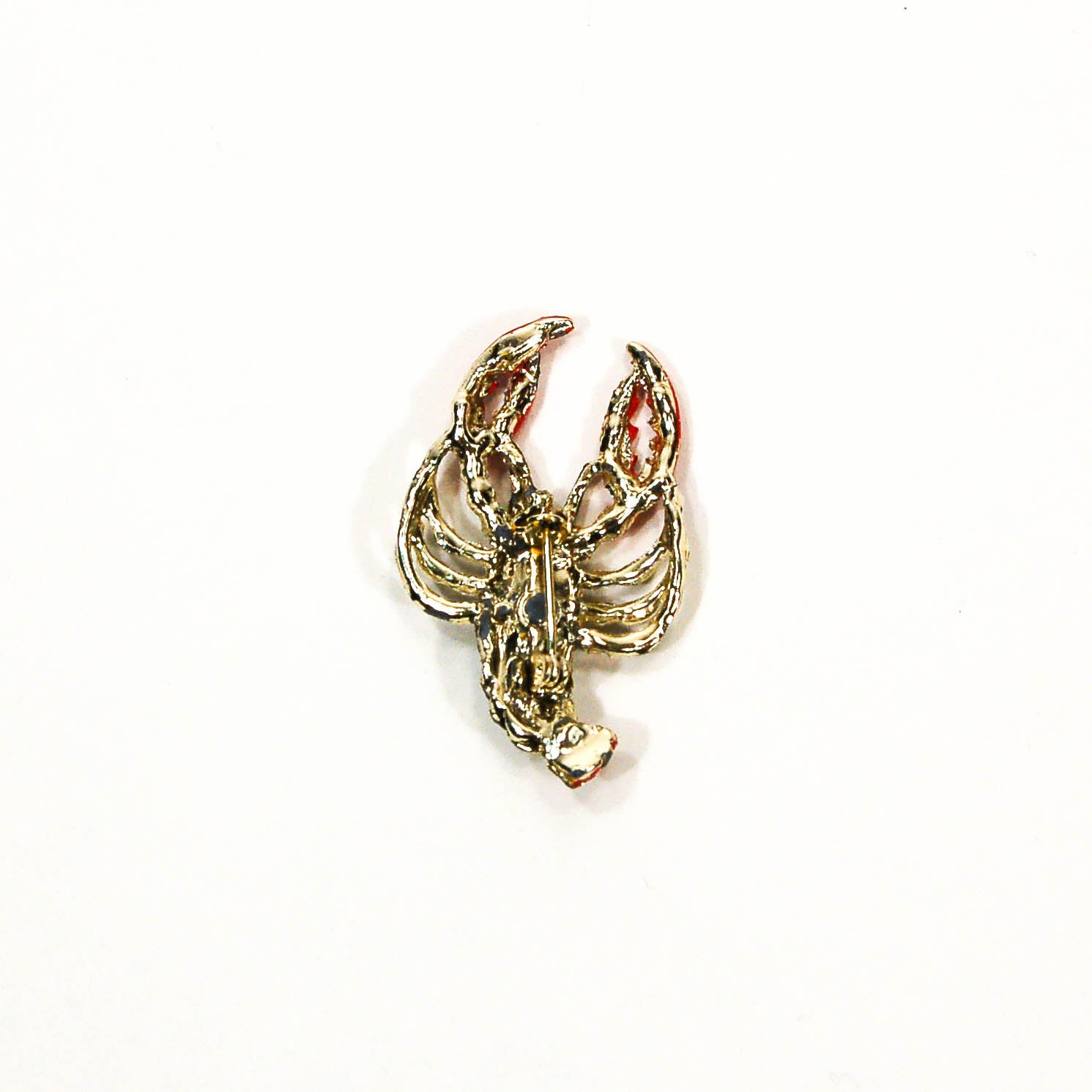 1970's Colorful Rhinestone Lobster Brooch by 1970's - Vintage Meet Modern Vintage Jewelry - Chicago, Illinois - #oldhollywoodglamour #vintagemeetmodern #designervintage #jewelrybox #antiquejewelry #vintagejewelry