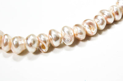 1980's Ivory Glass Baroque Pearl Necklace by 1980s - Vintage Meet Modern Vintage Jewelry - Chicago, Illinois - #oldhollywoodglamour #vintagemeetmodern #designervintage #jewelrybox #antiquejewelry #vintagejewelry