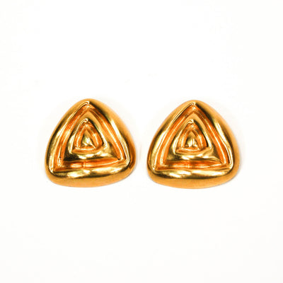 1980's Oversized Mod Triangle Earrings by Steven Vauble by Steven Vauble - Vintage Meet Modern Vintage Jewelry - Chicago, Illinois - #oldhollywoodglamour #vintagemeetmodern #designervintage #jewelrybox #antiquejewelry #vintagejewelry