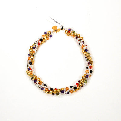 Colorful Beaded Necklace by Anne Klein by Anne Klein Couture - Vintage Meet Modern Vintage Jewelry - Chicago, Illinois - #oldhollywoodglamour #vintagemeetmodern #designervintage #jewelrybox #antiquejewelry #vintagejewelry