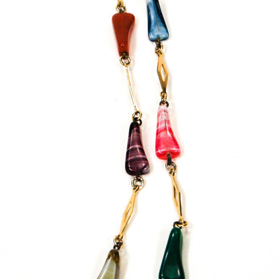 1970's Rainbow Art Glass Necklace by 1970's - Vintage Meet Modern Vintage Jewelry - Chicago, Illinois - #oldhollywoodglamour #vintagemeetmodern #designervintage #jewelrybox #antiquejewelry #vintagejewelry