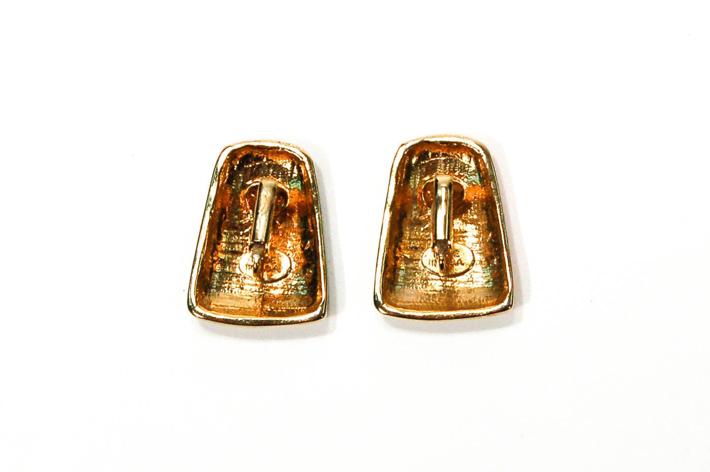 1980's Red White and Blue Clip Earrings by 1980s - Vintage Meet Modern Vintage Jewelry - Chicago, Illinois - #oldhollywoodglamour #vintagemeetmodern #designervintage #jewelrybox #antiquejewelry #vintagejewelry