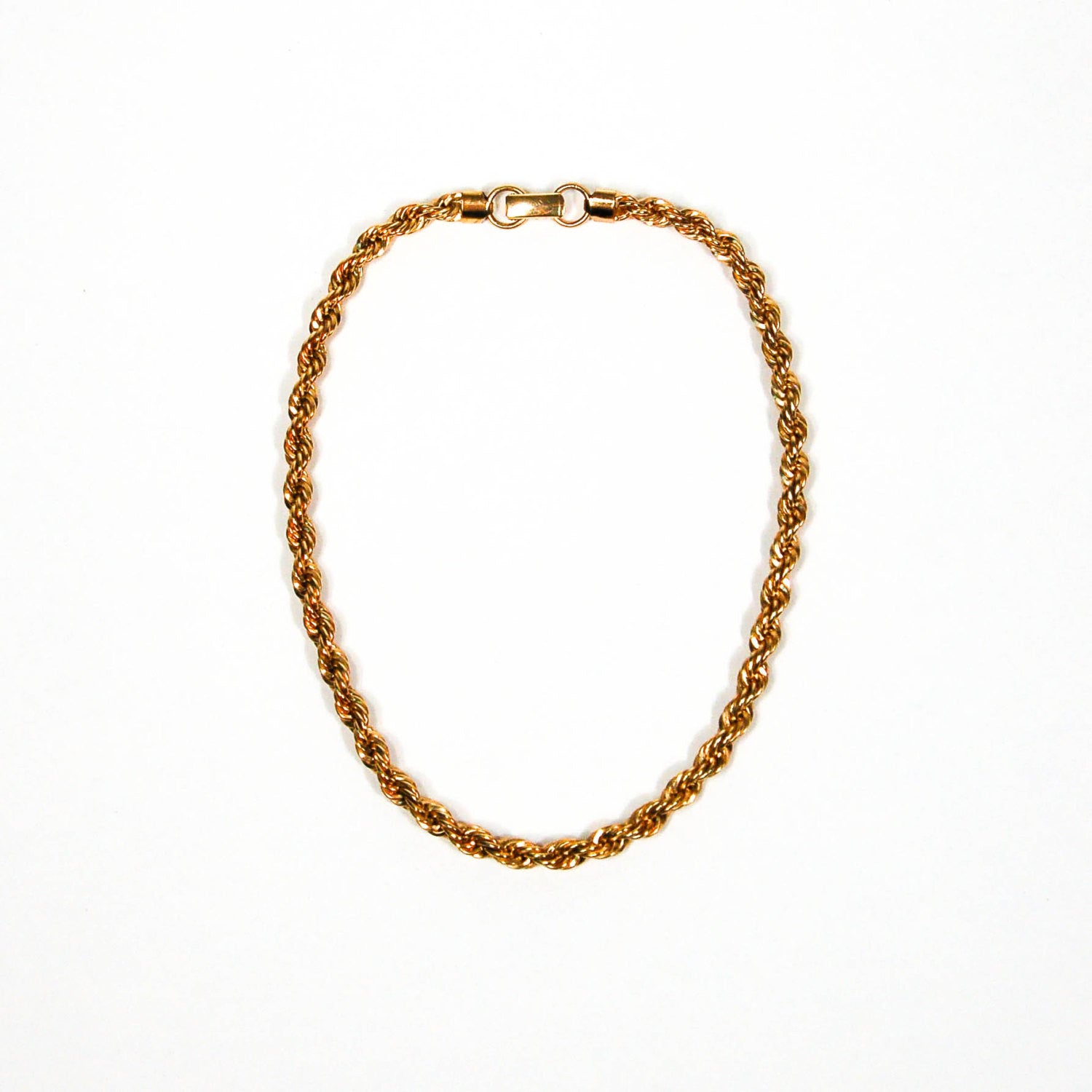 Gold Tone Choker Rope Chain Necklace by Napier by Napier - Vintage Meet Modern Vintage Jewelry - Chicago, Illinois - #oldhollywoodglamour #vintagemeetmodern #designervintage #jewelrybox #antiquejewelry #vintagejewelry