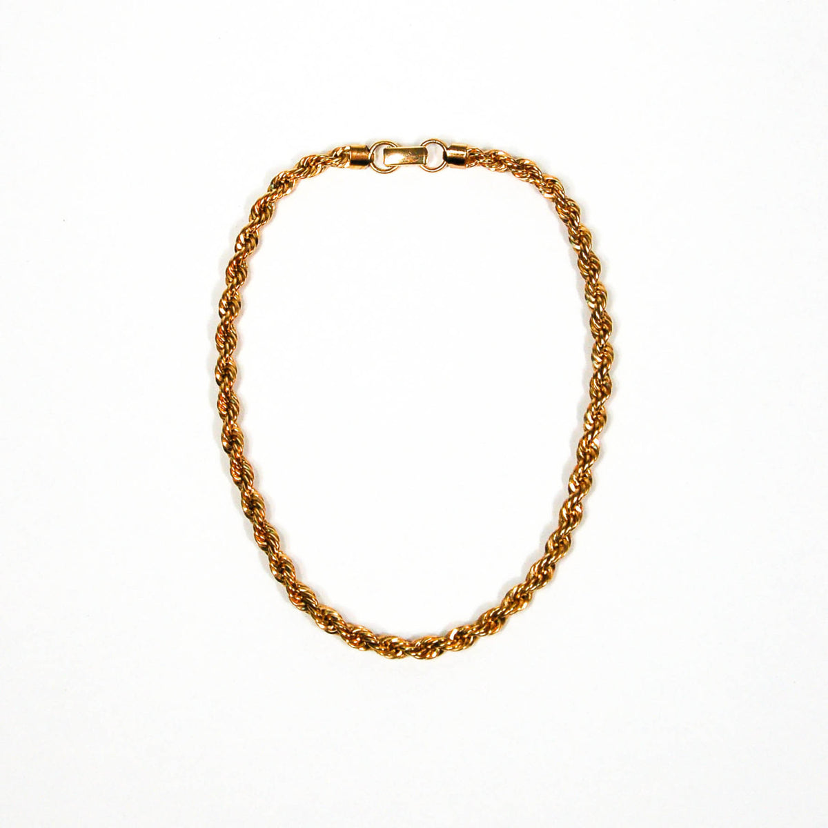 Gold Tone Choker Rope Chain Necklace by Napier
