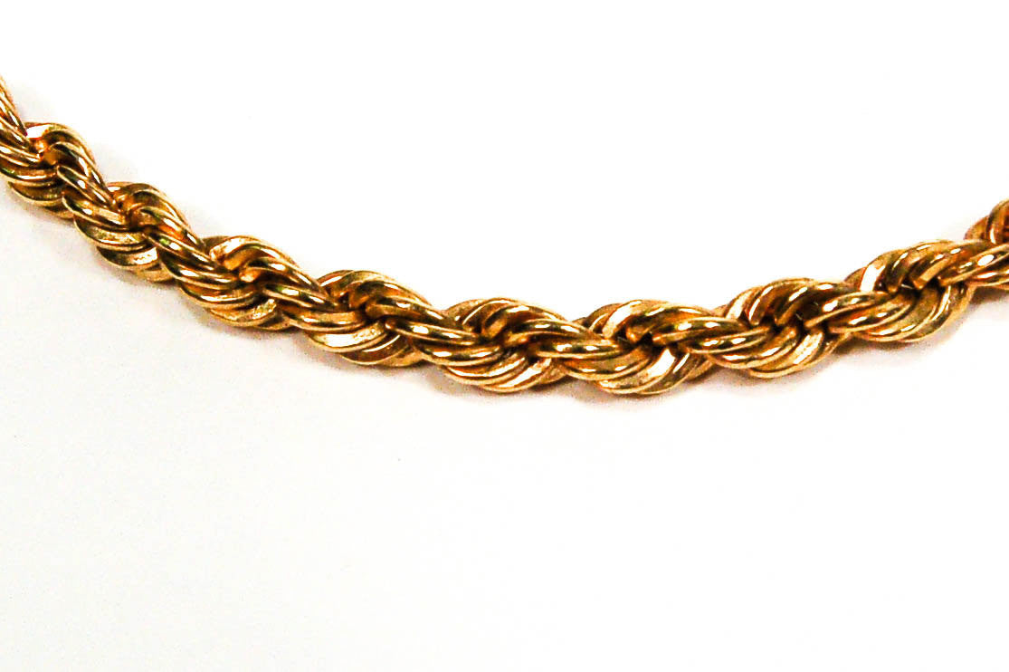 Gold Tone Choker Rope Chain Necklace by Napier by Napier - Vintage Meet Modern Vintage Jewelry - Chicago, Illinois - #oldhollywoodglamour #vintagemeetmodern #designervintage #jewelrybox #antiquejewelry #vintagejewelry