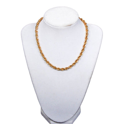 Gold Tone Choker Rope Chain Necklace by Napier by Napier - Vintage Meet Modern Vintage Jewelry - Chicago, Illinois - #oldhollywoodglamour #vintagemeetmodern #designervintage #jewelrybox #antiquejewelry #vintagejewelry