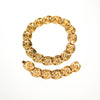 Bold Gold and Jewel Tone Statement Necklace and Bracelet Set by 1980s - Vintage Meet Modern Vintage Jewelry - Chicago, Illinois - #oldhollywoodglamour #vintagemeetmodern #designervintage #jewelrybox #antiquejewelry #vintagejewelry
