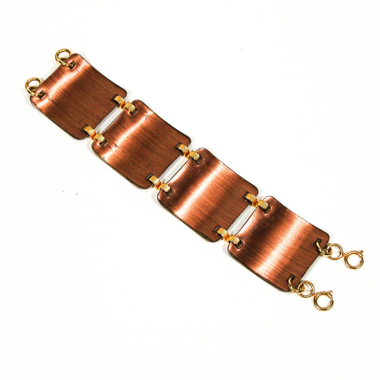 1960's Abstract Colorful Enamel and Copper Bracelet by 1960s Vintage - Vintage Meet Modern Vintage Jewelry - Chicago, Illinois - #oldhollywoodglamour #vintagemeetmodern #designervintage #jewelrybox #antiquejewelry #vintagejewelry
