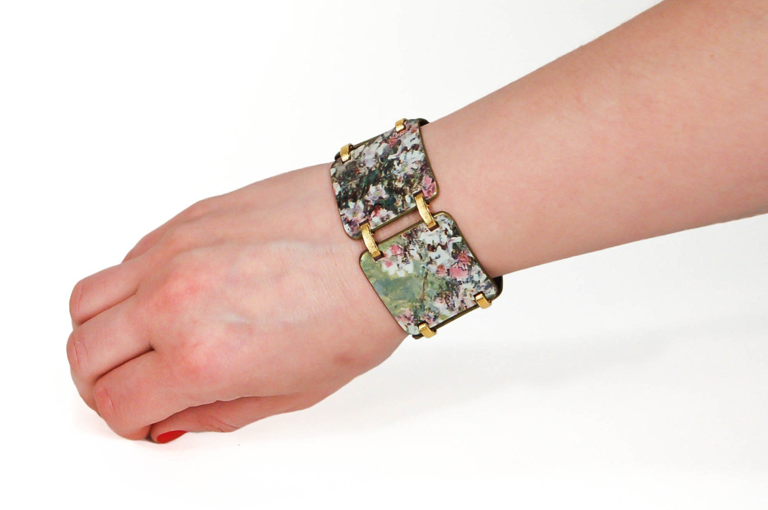 1960's Abstract Colorful Enamel and Copper Bracelet by 1960s Vintage - Vintage Meet Modern Vintage Jewelry - Chicago, Illinois - #oldhollywoodglamour #vintagemeetmodern #designervintage #jewelrybox #antiquejewelry #vintagejewelry