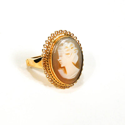 1960's Cameo Ring by Vendome by 1960s Vintage - Vintage Meet Modern Vintage Jewelry - Chicago, Illinois - #oldhollywoodglamour #vintagemeetmodern #designervintage #jewelrybox #antiquejewelry #vintagejewelry